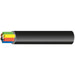 7-ledar-trailerkabel 6x1 mm2 + 1x2 mm2, svart