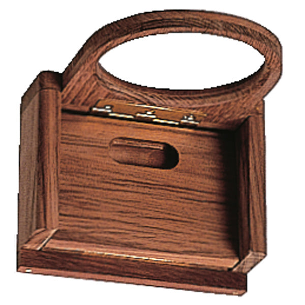 Roca ihopfällbar glas- och flaskhållare, teak