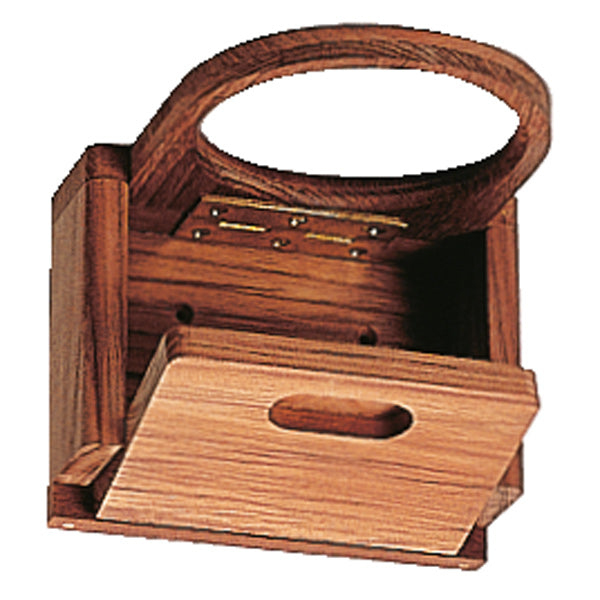 Roca ihopfällbar glas- och flaskhållare, teak