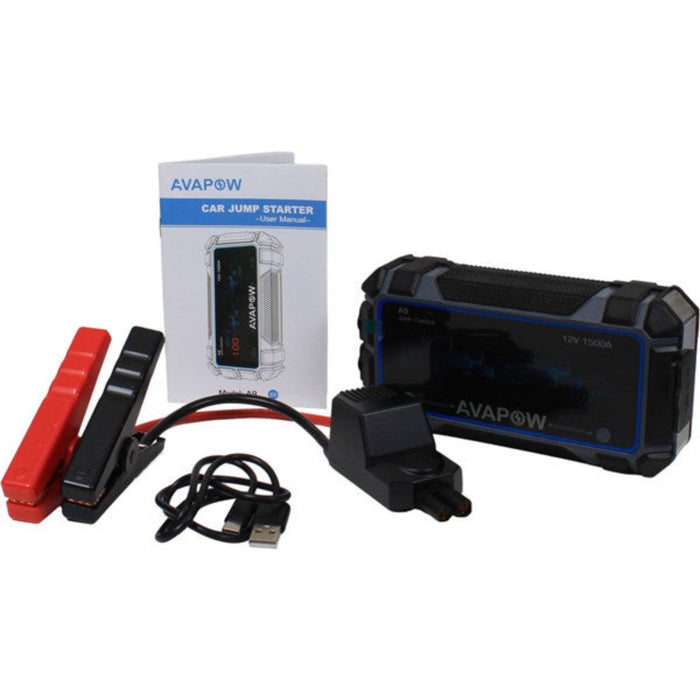 Avapow Jumpstarter A9 peak 1500Amp 12V