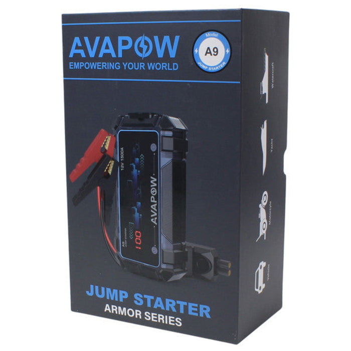Avapow Jumpstarter A9 peak 1500Amp 12V