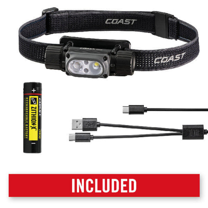 Coast WPFH30R uppladdningsbar Pannlampa 1200 Lumen