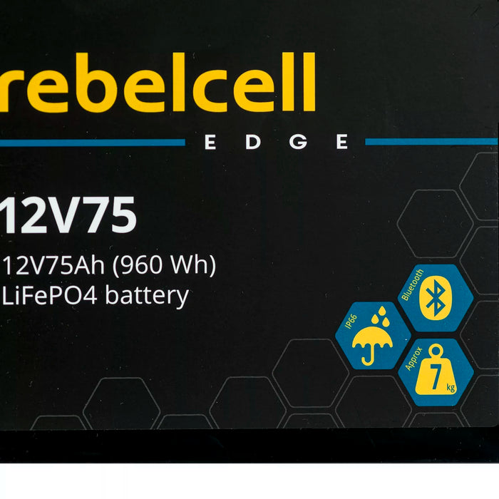 Rebelcell 12V75 EDGE LiFePO4 Batteri