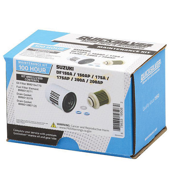 Quicksilver 8M0222309 100T Servicekit för Suzuki DF150A/AP-175A/AP-200A/AP