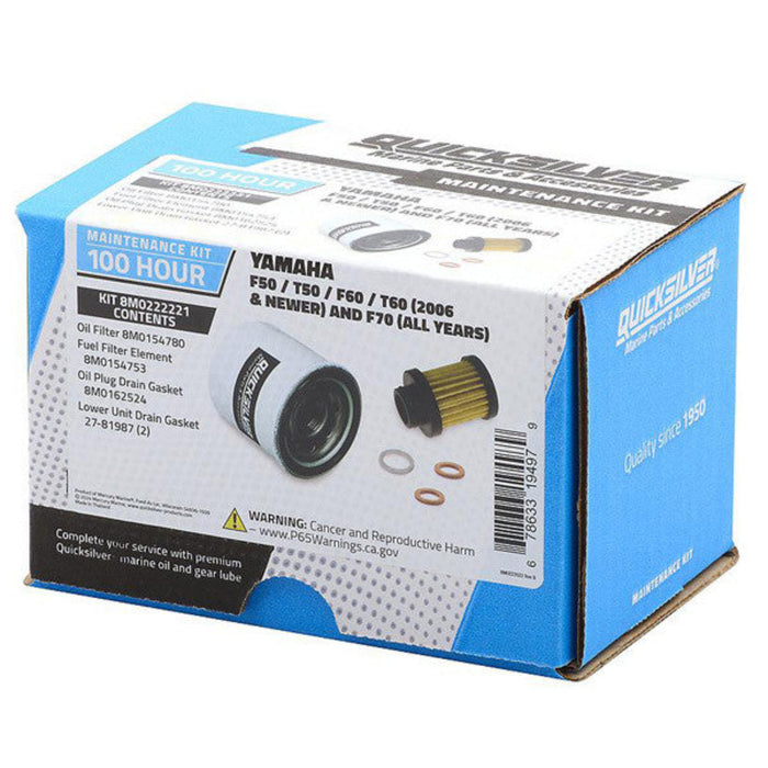 Quicksilver 8M0222221 100T Servicekit för Yamaha F50/T50/F60/T60/F70
