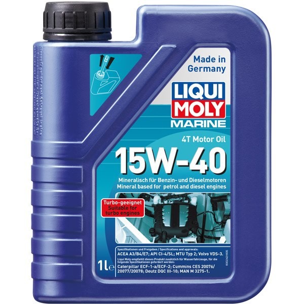Liqui Moly Marine 4T motorolja 15W-40, 1 L