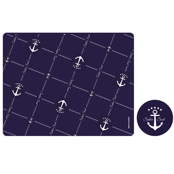 Marine Business Sailor PVC bordstablett och glasunderlägg 6 st 45 x 30 cm