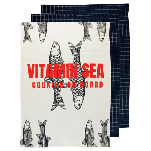 Marine Business Vitamin Sea kökshanddukar 3 stk 70x50 cm