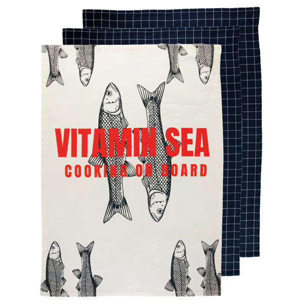 Marine Business Vitamin Sea kökshanddukar 3 stk 70x50 cm