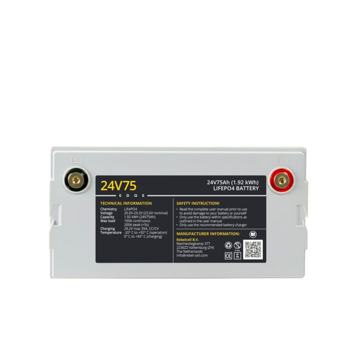 Rebelcell 24V75 EDGE LifePO4 Batteri