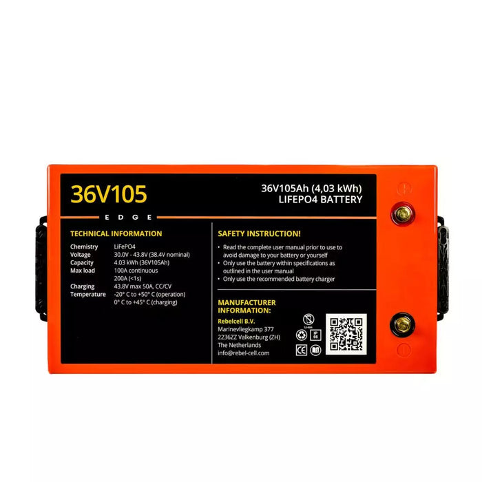 Rebelcell 36V105 EDGE LiFePO4 Batteri