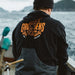 Grundens Displacement DWR Hoodie Logo Anchor Black