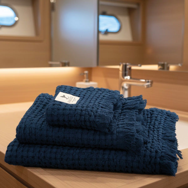 Marine Business Sea & Salt våfflade handdukar, 3 st