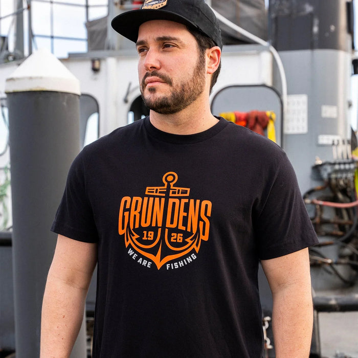 Grundéns Logo Anchor SS T-shirt Black