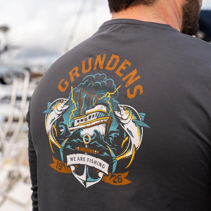 Grundéns Tuna Tattoo LS Tech Tee Anchor