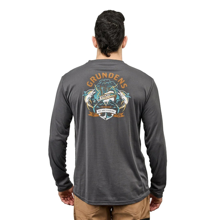 Grundéns Tuna Tattoo LS Tech Tee Anchor
