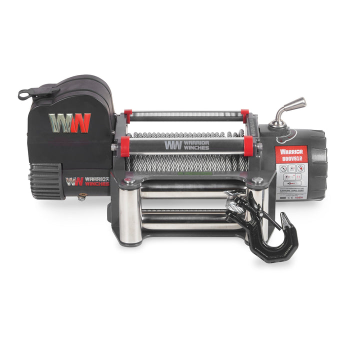 Warrior Winches Samurai 8000lb Premium Vinsch 12V - Stålvajer
