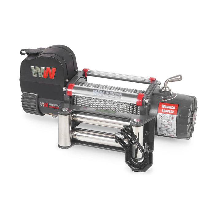Warrior Winches Samurai 8000lb Premium Vinsch 12V - Stålvajer