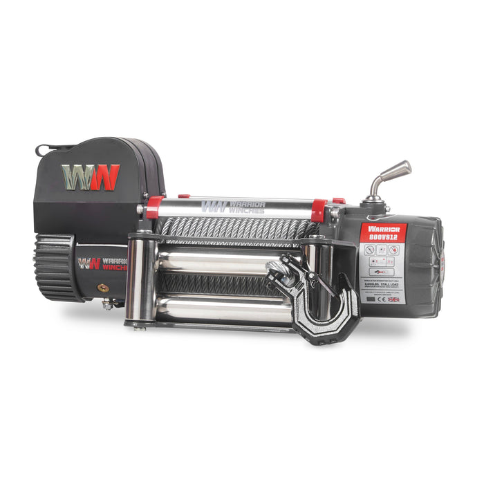 Warrior Winches Samurai 8000lb Premium Vinsch 12V - Stålvajer