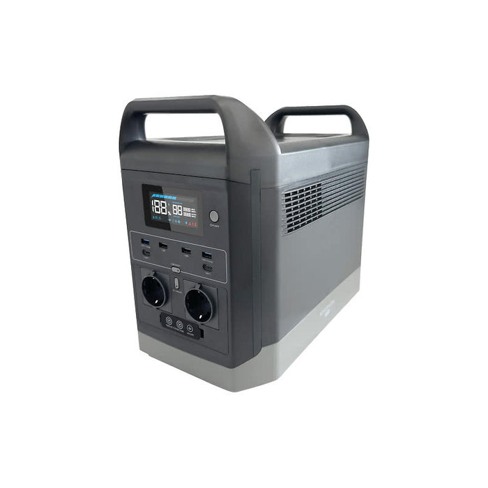 Marxon Power Station 1800W AC/DC/USB/Solar med 200W Power Station Solpanel