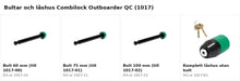Combilock Outboarder QC (1017) bultar och låshus