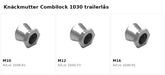 Combilock 1030 knäckmutter för trailerlås
