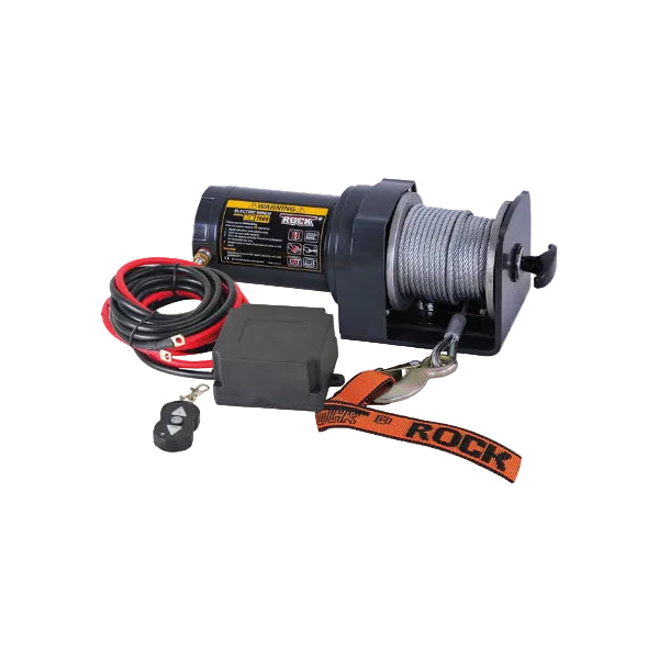 Rock RP2000 Elektrisk Trailervinsch 12 Vdc 1.9HK (1.4Kw) 907 kg