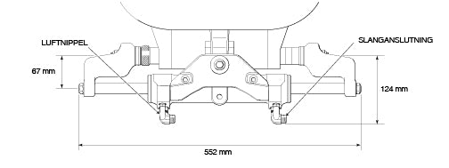 Måttskiss SeaStar cylinder HC5345-3