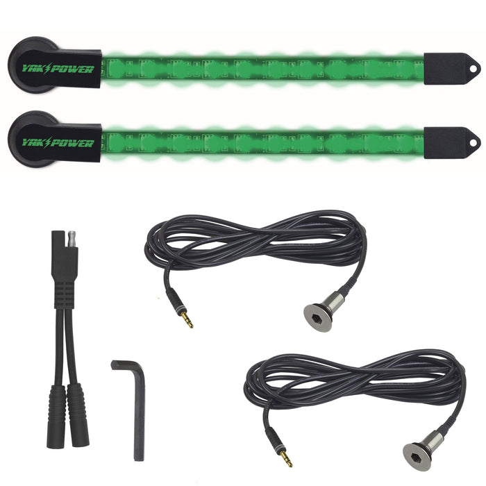 YAK-POWER 10” LED Light Kit, 2-Piece – Green